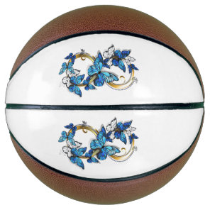 Symbol Infinity of Blue Morpho Butterflies Basketball