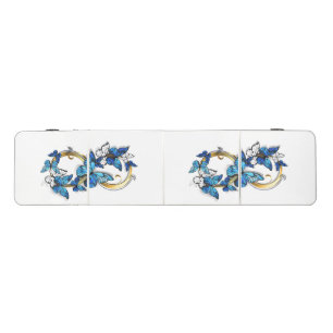 Symbol Infinity of Blue Morpho Butterflies Beer Pong Table