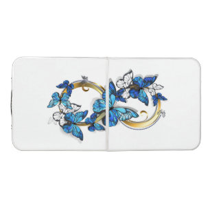Symbol Infinity of Blue Morpho Butterflies Beer Pong Table