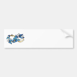 Symbol Infinity of Blue Morpho Butterflies Bumper Sticker