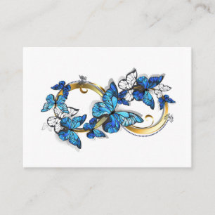 Symbol Infinity of Blue Morpho Butterflies Business Card