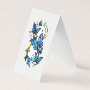 Symbol Infinity of Blue Morpho Butterflies Business Card