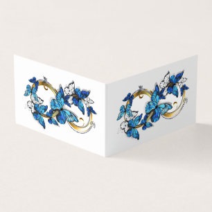 Symbol Infinity of Blue Morpho Butterflies Business Card