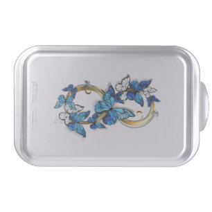 Symbol Infinity of Blue Morpho Butterflies Cake Pan