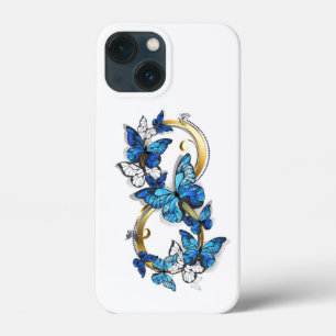 Symbol Infinity of Blue Morpho Butterflies iPhone 13 Mini Case