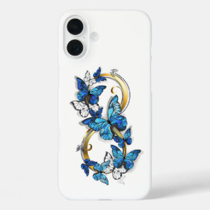 Symbol Infinity of Blue Morpho Butterflies iPhone 16 Plus Case