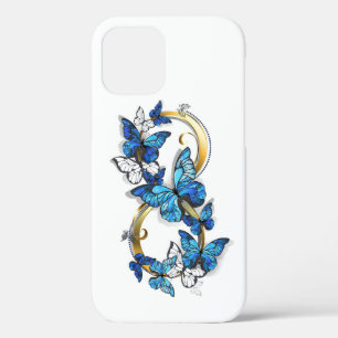 Symbol Infinity of Blue Morpho Butterflies iPhone 12 Case