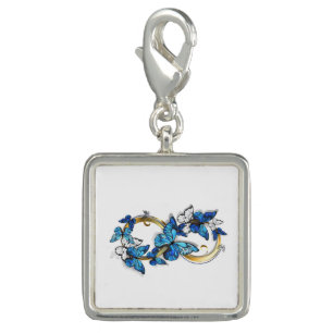 Symbol Infinity of Blue Morpho Butterflies Charm