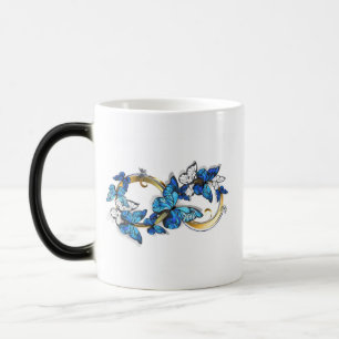 Symbol Infinity of Blue Morpho Butterflies Color Morph Mug