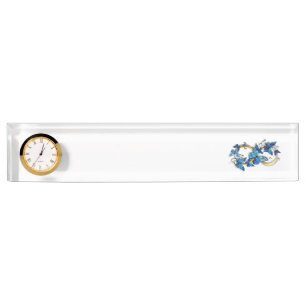 Symbol Infinity of Blue Morpho Butterflies Desk Name Plate