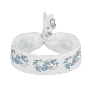 Symbol Infinity of Blue Morpho Butterflies Elastic Hair Tie