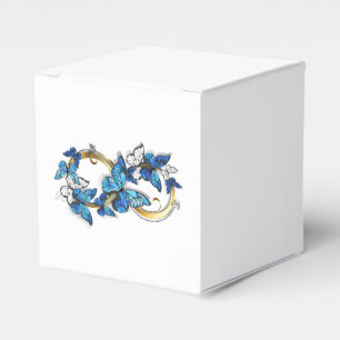 Symbol Infinity of Blue Morpho Butterflies Favor Boxes