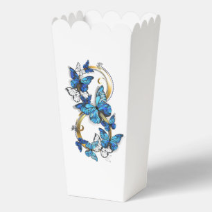 Symbol Infinity of Blue Morpho Butterflies Favor Boxes