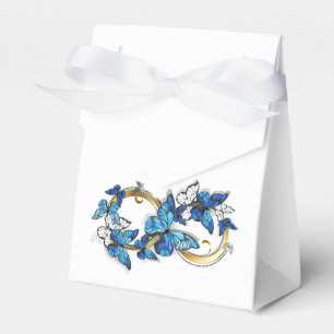 Symbol Infinity of Blue Morpho Butterflies Favor Boxes