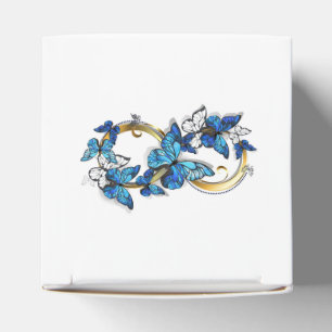 Symbol Infinity of Blue Morpho Butterflies Favor Boxes
