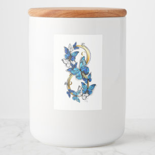 Symbol Infinity of Blue Morpho Butterflies Food Label