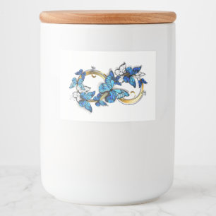 Symbol Infinity of Blue Morpho Butterflies Food Label