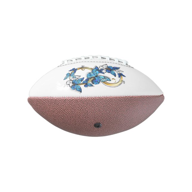 Symbol Infinity of Blue Morpho Butterflies Football (Rotated 270)