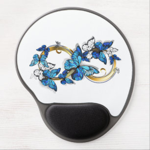 Symbol Infinity of Blue Morpho Butterflies Gel Mouse Pad