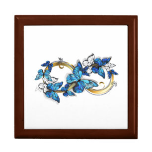 Symbol Infinity of Blue Morpho Butterflies Gift Box