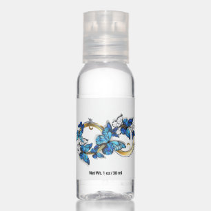 Symbol Infinity of Blue Morpho Butterflies Hand Sanitizer