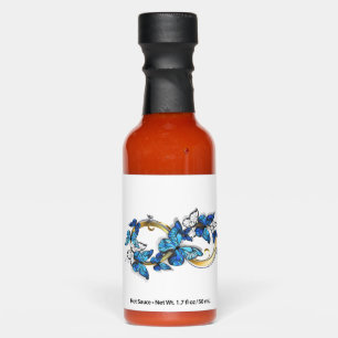 Symbol Infinity of Blue Morpho Butterflies Hot Sauces