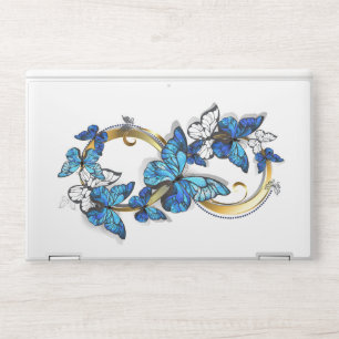 Symbol Infinity of Blue Morpho Butterflies HP Laptop Skin