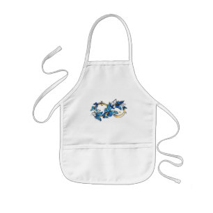 Symbol Infinity of Blue Morpho Butterflies Kids' Apron