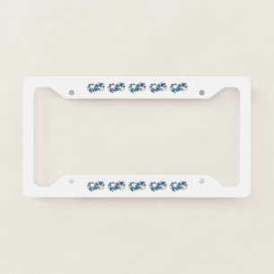 Symbol Infinity of Blue Morpho Butterflies License Plate Frame