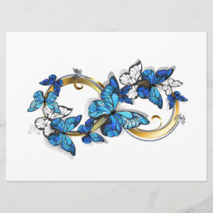 Symbol Infinity of Blue Morpho Butterflies Menu