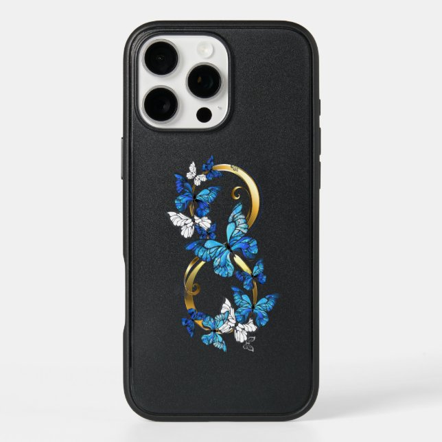 Symbol Infinity of Blue Morpho Butterflies Otterbox iPhone Case (Back)