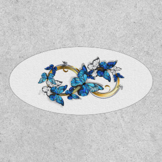 Symbol Infinity of Blue Morpho Butterflies Patch