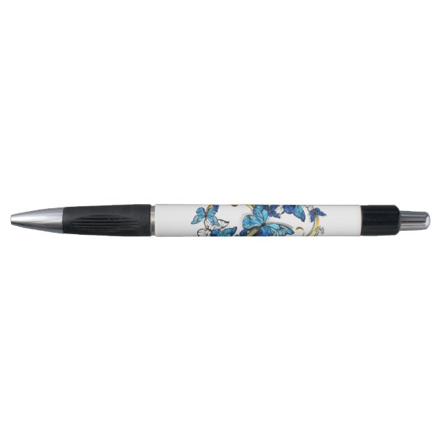 Symbol Infinity of Blue Morpho Butterflies Pen (Front)