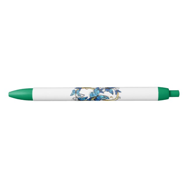 Symbol Infinity of Blue Morpho Butterflies Pen (Front)