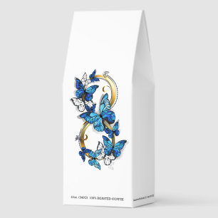 Symbol Infinity of Blue Morpho Butterflies Roasted Coffee