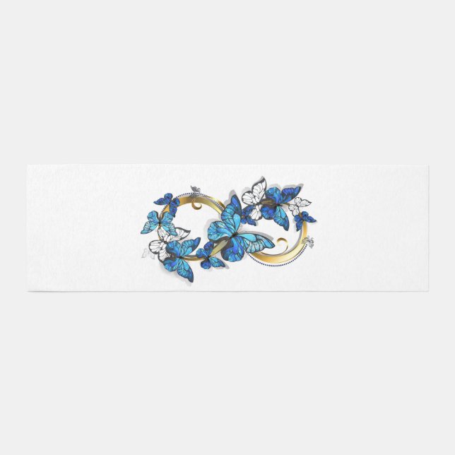 Symbol Infinity of Blue Morpho Butterflies Runner (Front)