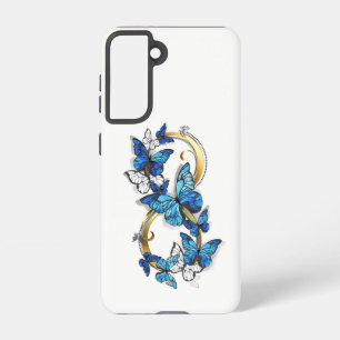 Symbol Infinity of Blue Morpho Butterflies Samsung Galaxy S21 Case