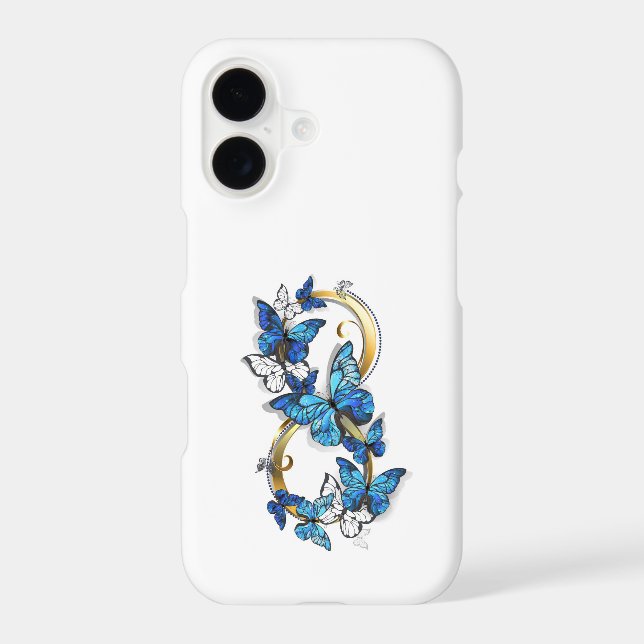 Symbol Infinity of Blue Morpho Butterflies Samsung Galaxy Case (Back)