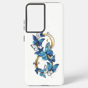 Symbol Infinity of Blue Morpho Butterflies Samsung Galaxy S21+ Case