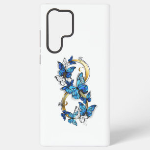 Symbol Infinity of Blue Morpho Butterflies Samsung Galaxy S22 Ultra Case