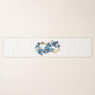 Symbol Infinity of Blue Morpho Butterflies Scarf