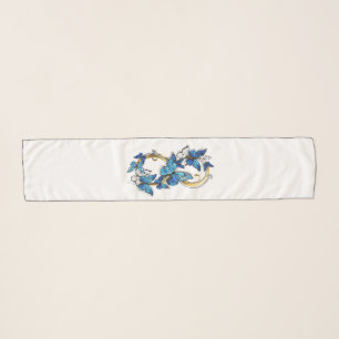 Symbol Infinity of Blue Morpho Butterflies Scarf