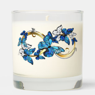 Symbol Infinity of Blue Morpho Butterflies Scented Candle