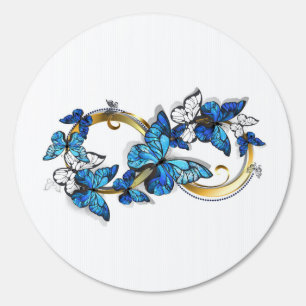 Symbol Infinity of Blue Morpho Butterflies Sign