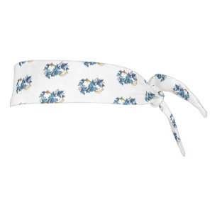 Symbol Infinity of Blue Morpho Butterflies Tie Headband