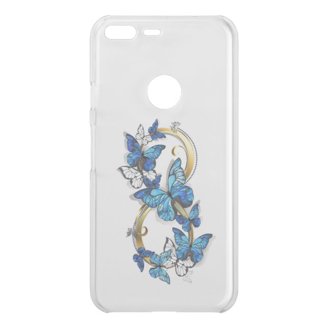 Symbol Infinity of Blue Morpho Butterflies Uncommon Google Pixel XL Case (Back)