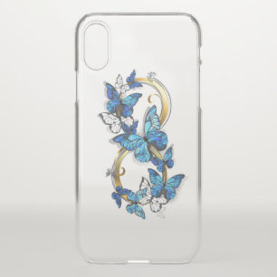 Symbol Infinity of Blue Morpho Butterflies iPhone X Case