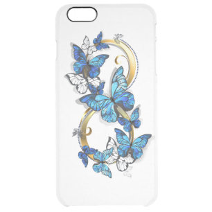 Symbol Infinity of Blue Morpho Butterflies Clear iPhone 6 Plus Case