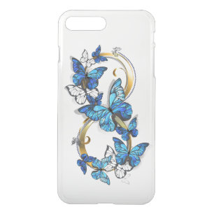 Symbol Infinity of Blue Morpho Butterflies iPhone 8 Plus/7 Plus Case
