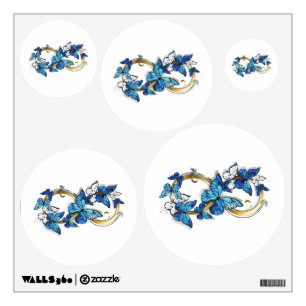Symbol Infinity of Blue Morpho Butterflies Wall Decal